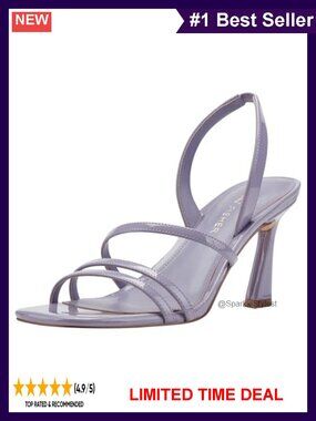 Faux Patent Leather Strappy Stiletto Slingback Heeled Sandals